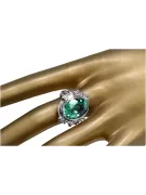 Ring Smaragd Sterling Silber 925 Vintage vrc100s